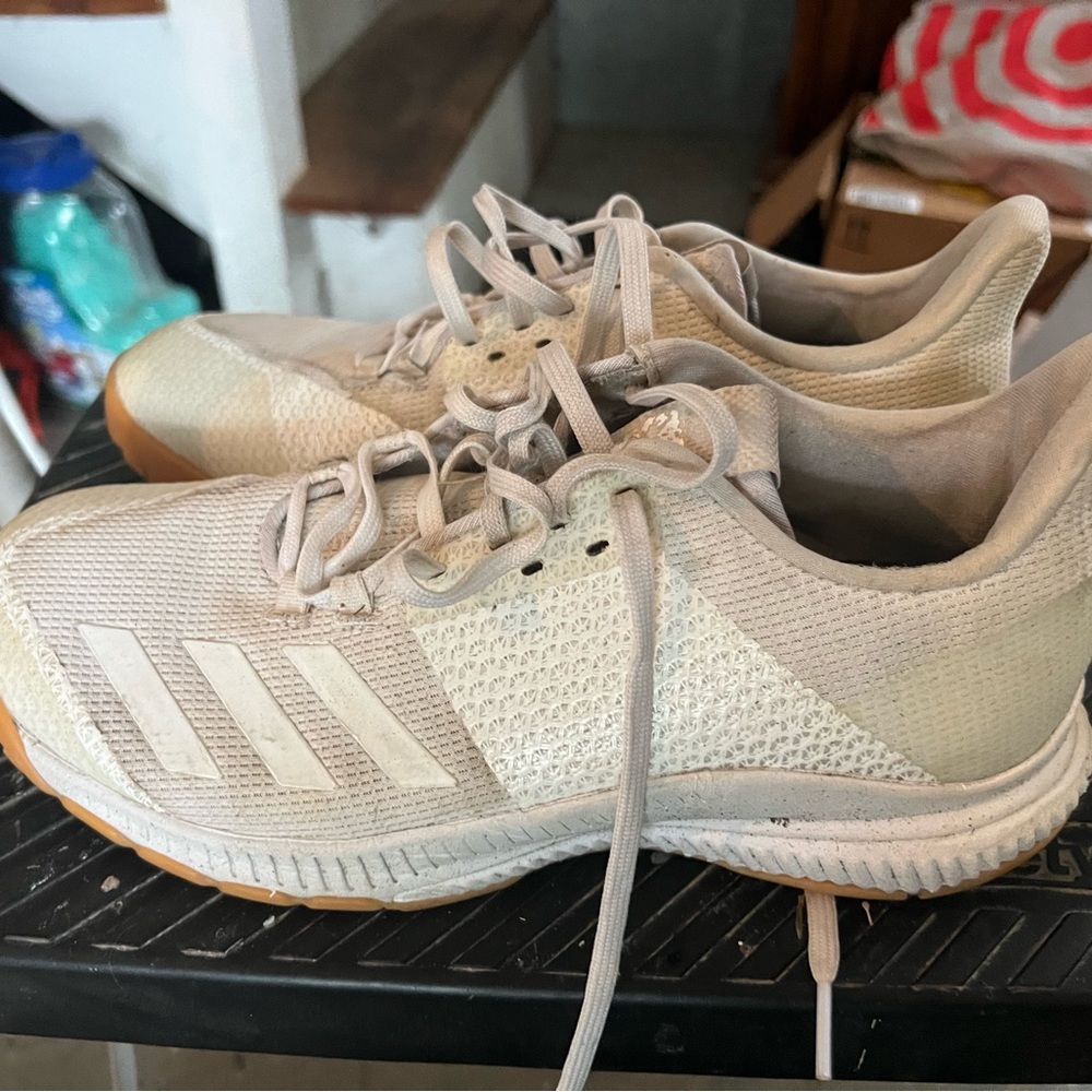 White Adidas Volleyball Sneaker